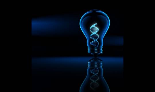 lightbulb w patient DNA strand